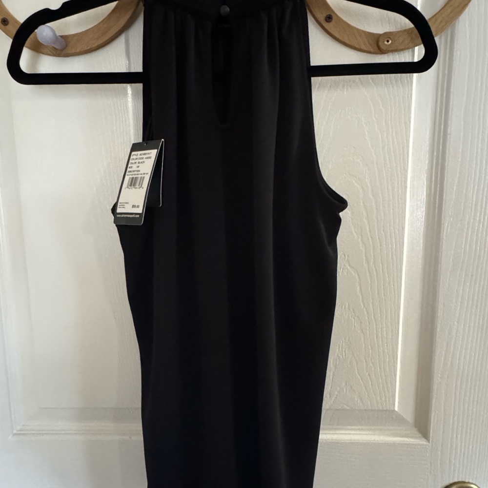 Adrianna Papell Black Textured Garment